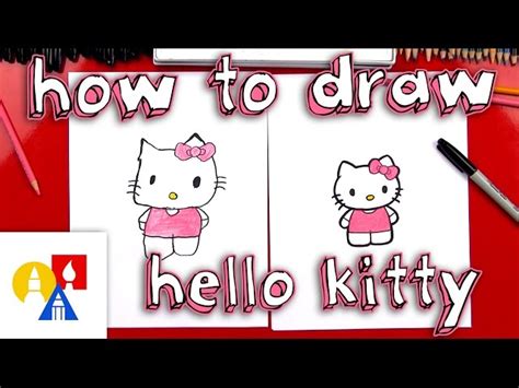 How To Draw Hello Kitty (New Lesson With Color) .
